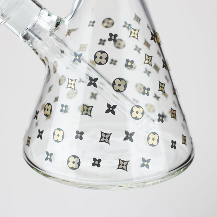 20" Luxury Patterned 9 mm glass water bong [GBT2103] Glass Bong ONE