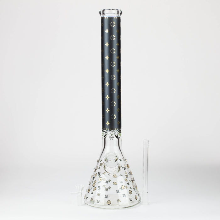 20" Luxury Patterned 9 mm glass water bong [GBT2103] Glass Bong ONE