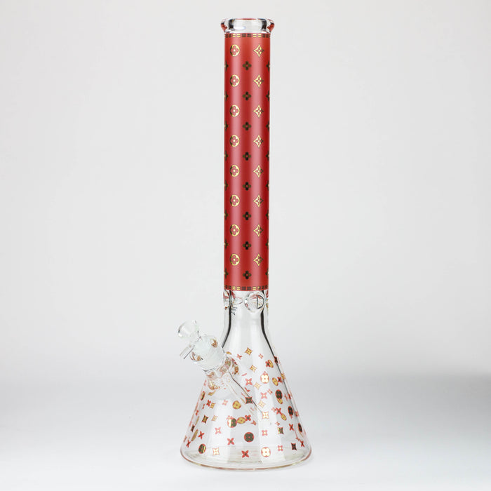 20" Luxury Patterned 9 mm glass water bong [GBT2103] Glass Bong ONE GBT2103-D