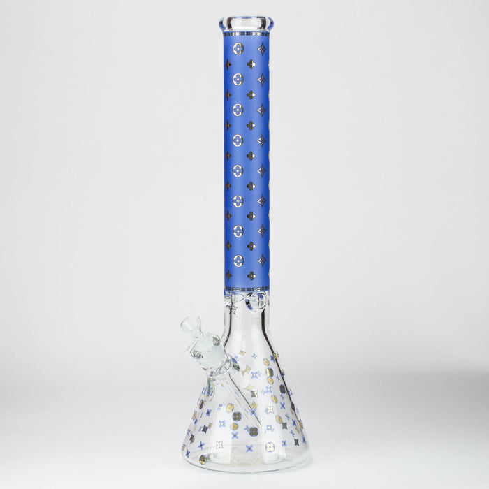 20" Luxury Patterned 9 mm glass water bong [GBT2103] Glass Bong ONE GBT2103-B