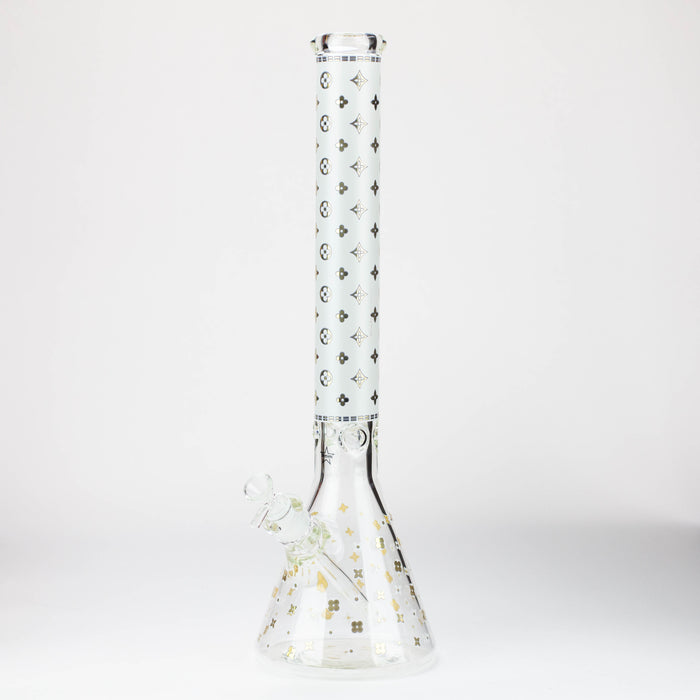 20" Luxury Patterned 9 mm glass water bong [GBT2103] Glass Bong ONE GBT2103-E