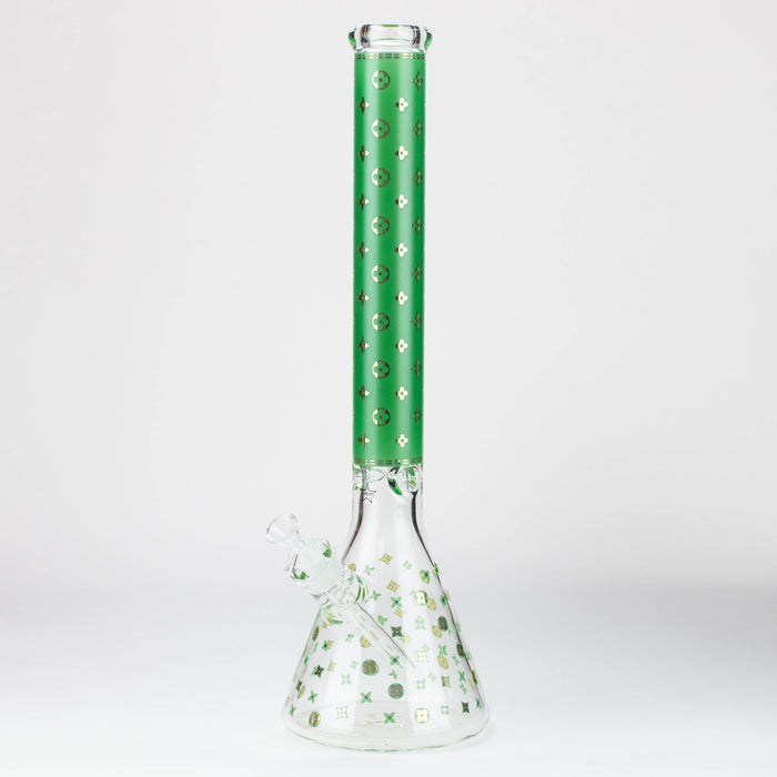 20" Luxury Patterned 9 mm glass water bong [GBT2103] Glass Bong ONE GBT2103-F