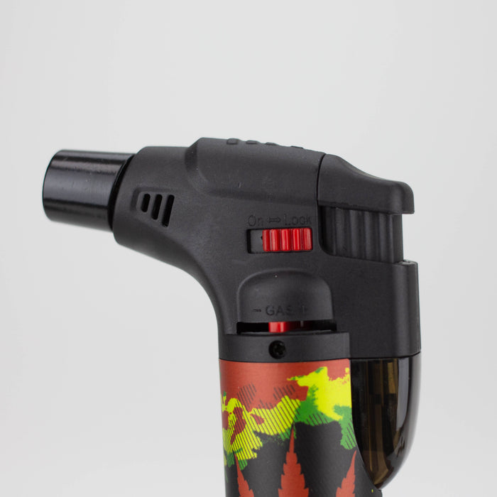 Click it | Single Torch Lighters Assorted Weed Designs Box of 15 [GH-10877B] Lighters Canadian Distributor