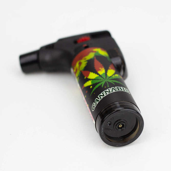 Click it | Single Torch Lighters Assorted Weed Designs Box of 15 [GH-10877B] Lighters Canadian Distributor