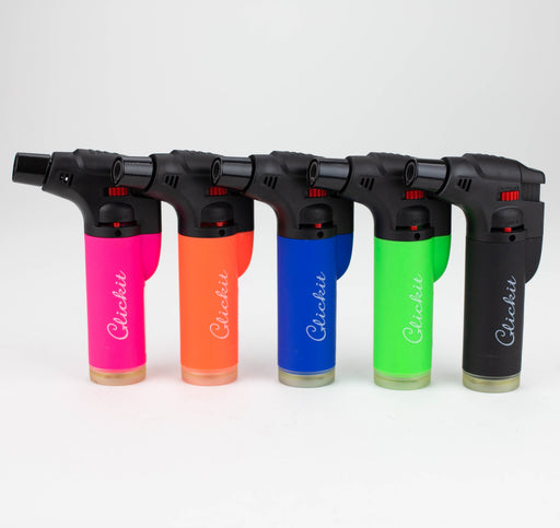 Click it | Single Torch Lighters with Assorted Color Box of 15 [GH-10877A] Torch Canadian Distributor