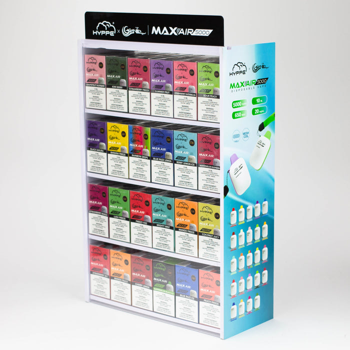Hyppe x Genie MAX-AIR 5000 Display of 120 Starter Kit Federal Excise Tax ONE