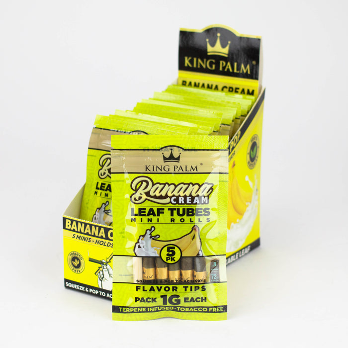 King Palm Hand-Rolled flavor 5 Mini Leaf Pack of 15 Leaf Wrap ONE