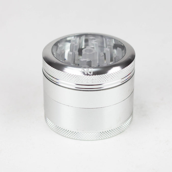 NG 4-Piece Aluminum Grinder-Window Regular Grinder ONE Silver