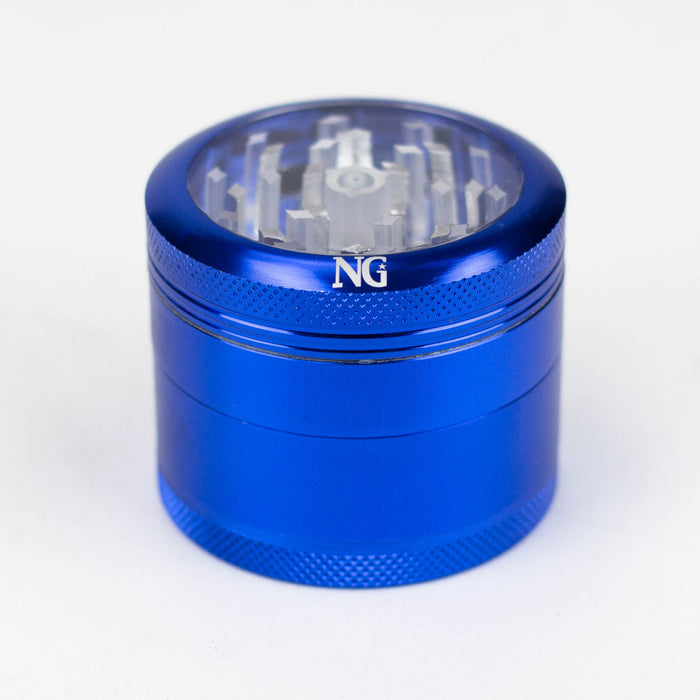 NG 4-Piece Aluminum Grinder-Window Regular Grinder ONE Blue