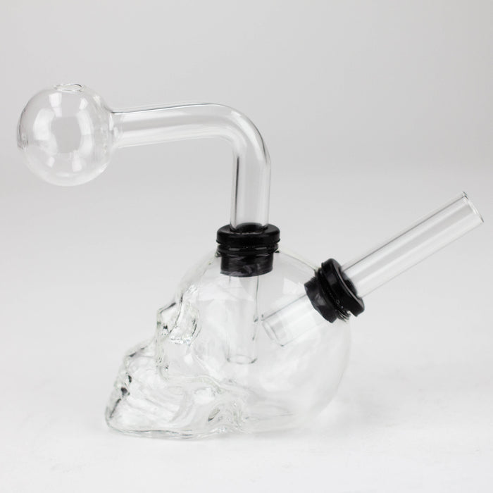Soft Glass Skull oil bong [XYC025] Glass Rig High-End Brands Glass
