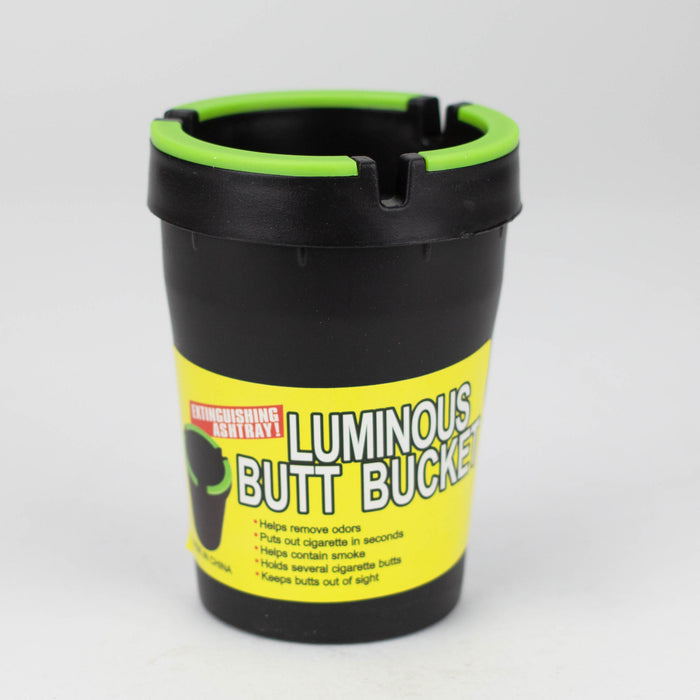 Luminous Butt Bucket Extinguishing Ashtray Glow In the Dark Box of 12 Plastic Ashtray ONE