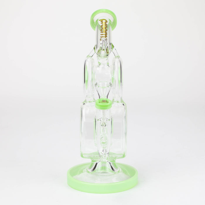 preemo - 10 inch Double Drum Bubbler [P085] Glass Bong preemo