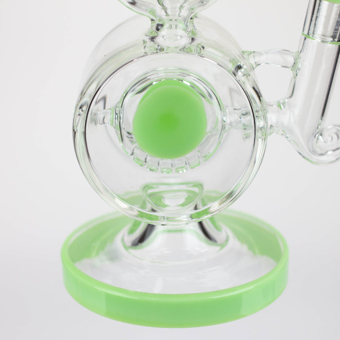 preemo - 10 inch Double Drum Bubbler [P085] Glass Bong preemo