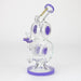 preemo - 10 inch Double Drum Bubbler [P085] Glass Bong preemo PURPLE