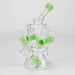 preemo - 8 inch Double Finger Hole Recycler [P086] Bongs preemo GREEN