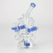 preemo - 8 inch Double Finger Hole Recycler [P086] Bongs preemo BLUE