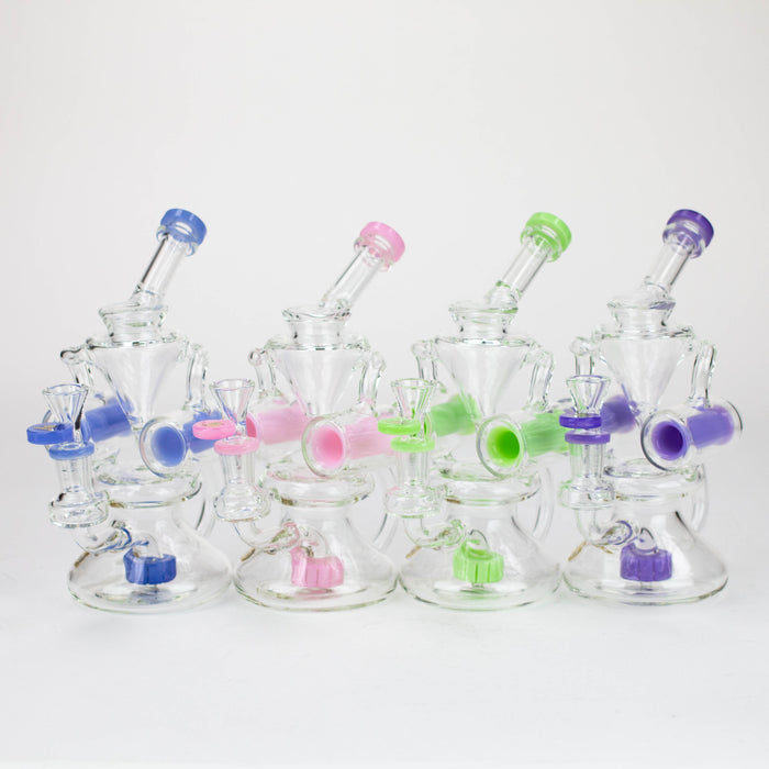preemo - 8 inch Double Finger Hole Recycler [P086] Bongs preemo