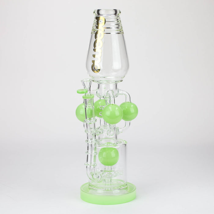 preemo - 16 inch Sprocket to Coil Bubbler [P087] Glass Bong preemo GREEN