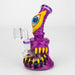 6" Resin 3D glow artwork Dab Rig [TX813] Bongs ONE Design C (Purple)