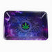 Small Metal Rolling Tray ROLLING ACCESSORIES Canadian Distributor Weed Leaf in Galaxy
