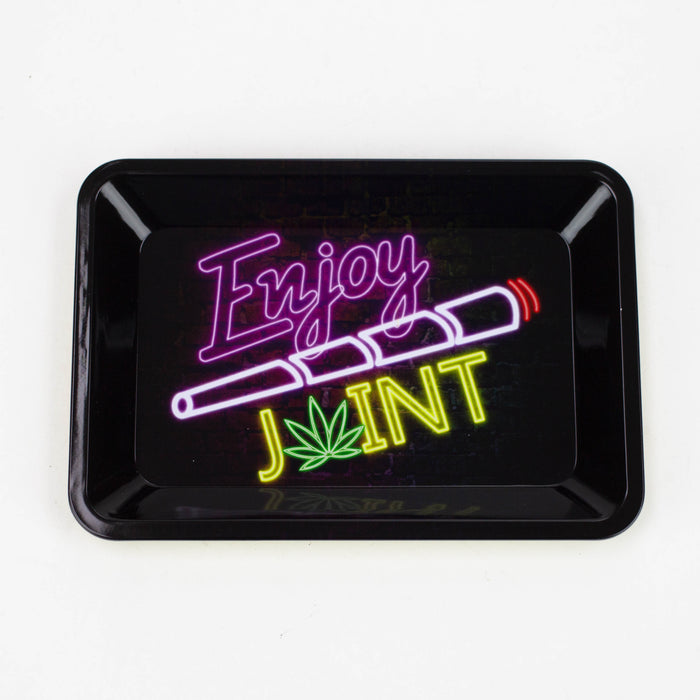 Small Metal Rolling Tray ROLLING ACCESSORIES Canadian Distributor Enjoy Joint