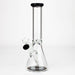 10" Beaker glass water bong [G31034] Beaker Bong Purple Haze Smoke Inc Black