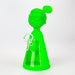 7" RM Cartoon multi colored silicone water bong [H120] Resin · Silicone · Plastic Bong ONE Green