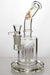 8" bent neck bubbler with 10-arm diffuser-Clear - One Wholesale