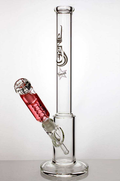 17 inches GENIE thick glass bong with liquid cooling freezer-Pink - One Wholesale
