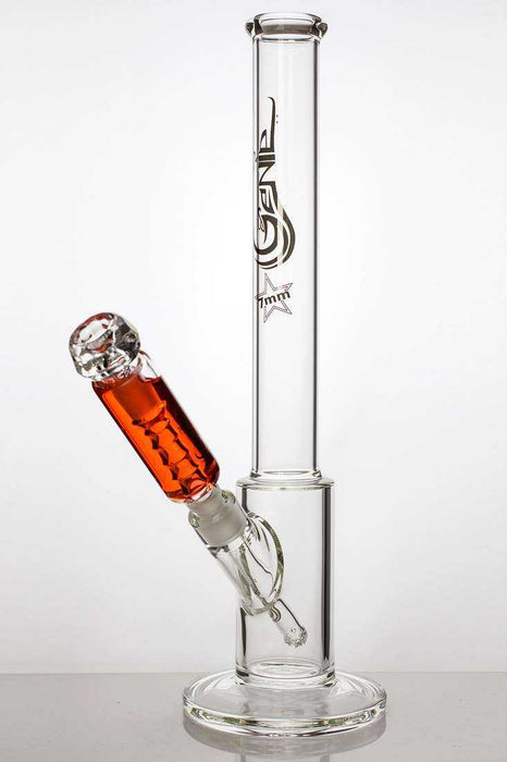 17 inches GENIE thick glass bong with liquid cooling freezer-Red - One Wholesale