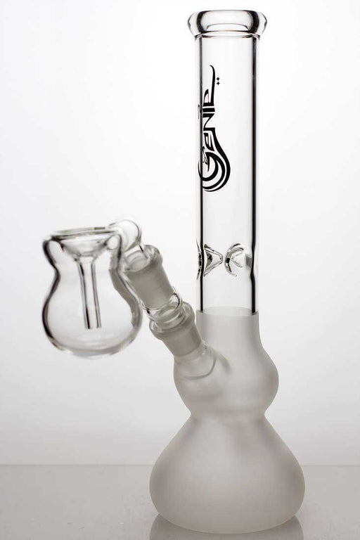10" frosted glass water bong-Clear - One Wholesale