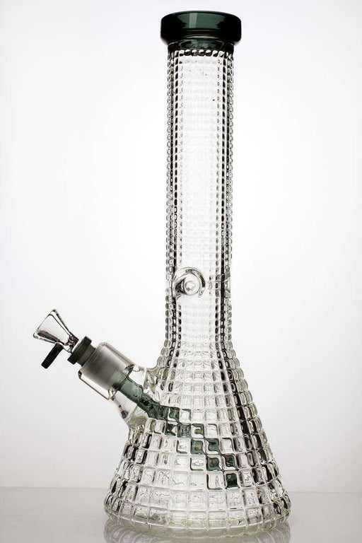 15 in. Metallic 9 mm glass beaker bong Glass Bong ONE