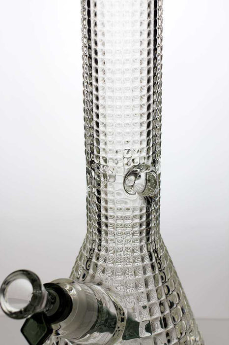 15 in. Metallic 9 mm glass beaker bong- - One Wholesale