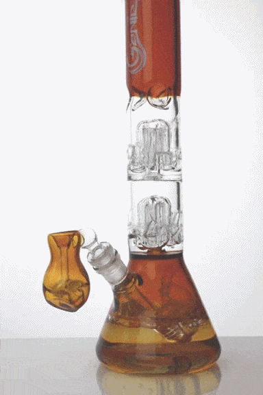 15" double 6 tree arms window beaker glass bong Glass Bong ONE