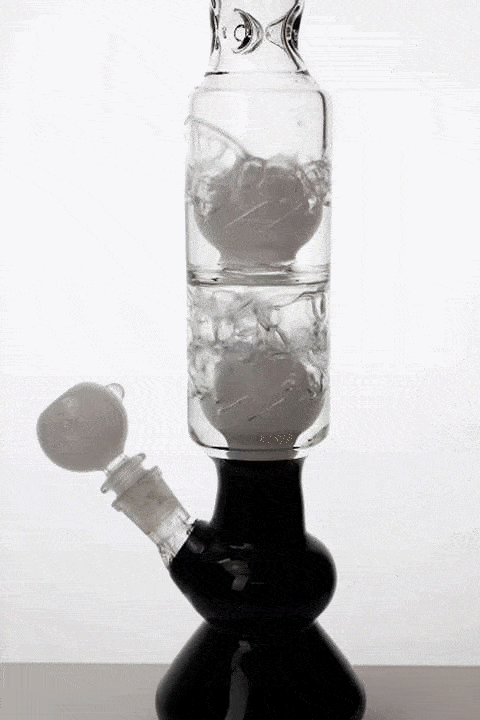 14" Double sphere diffuser water bongs Glass Bong ONE