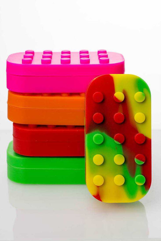 Brick Multi compartment Silicone Concentrate Container- - One Wholesale