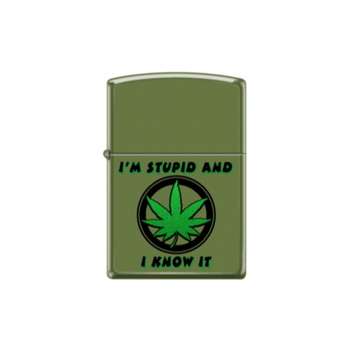 Zippo 228 - 064438 Stupid Weed Green