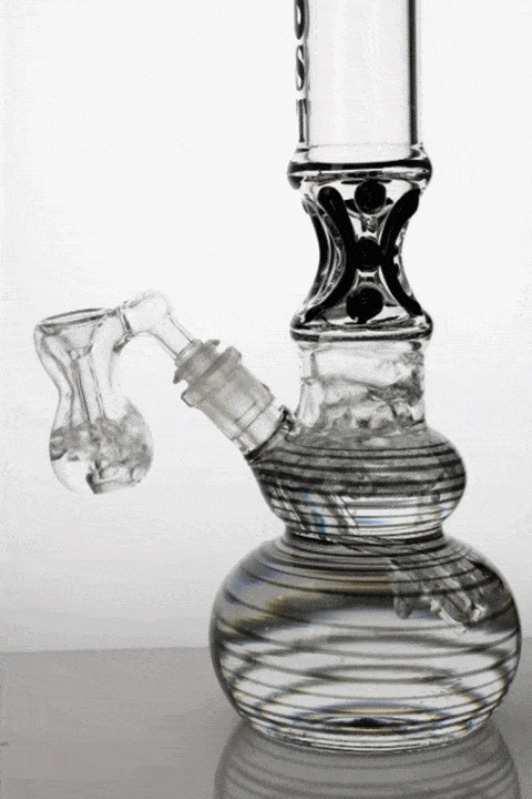 16" thumb holder ghost glass water bong Glass Bong ONE