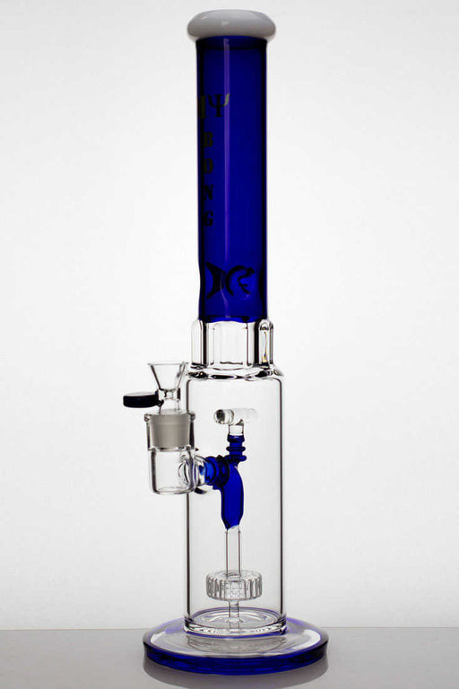 17" My Bong water Tap Barrel diffuser water bong Glass Bong ONE Blue-2446