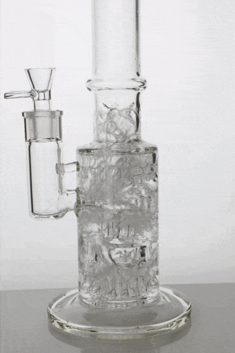 17" Genie 12 arms diffuser glass water bong- - One Wholesale