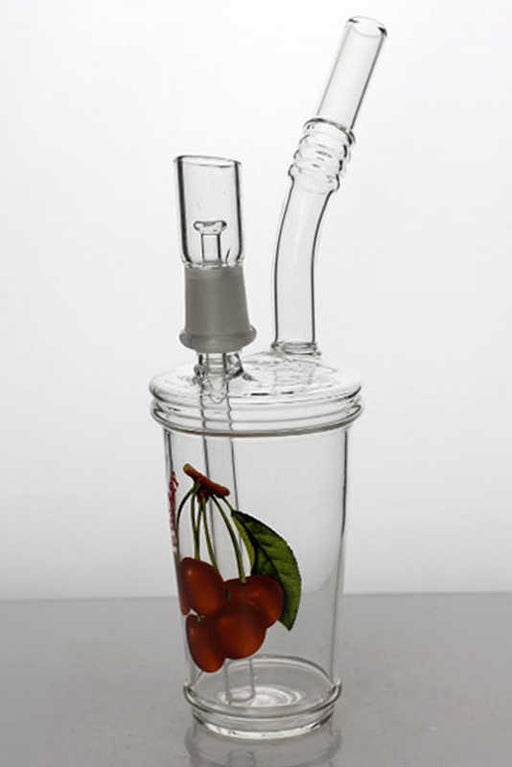 8" 2-in-1 Juice slush cup oil rig- - One Wholesale