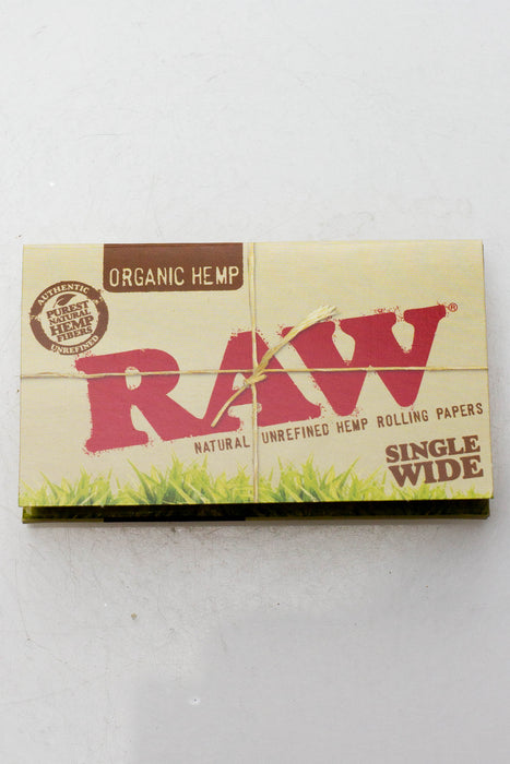 Raw organic hemp rolling paper-Singlewide - One Wholesale