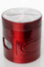 4 Parts aluminium grinder with side door-Red-2503 - One Wholesale