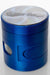 4 Parts aluminium grinder with side door-Blue-2504 - One Wholesale