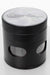 4 Parts aluminium grinder with side door-Black-2505 - One Wholesale