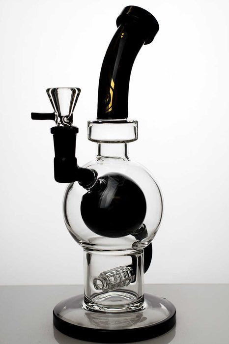 10" Sphere in a Sphere inline diffused bubbler-Black - One Wholesale