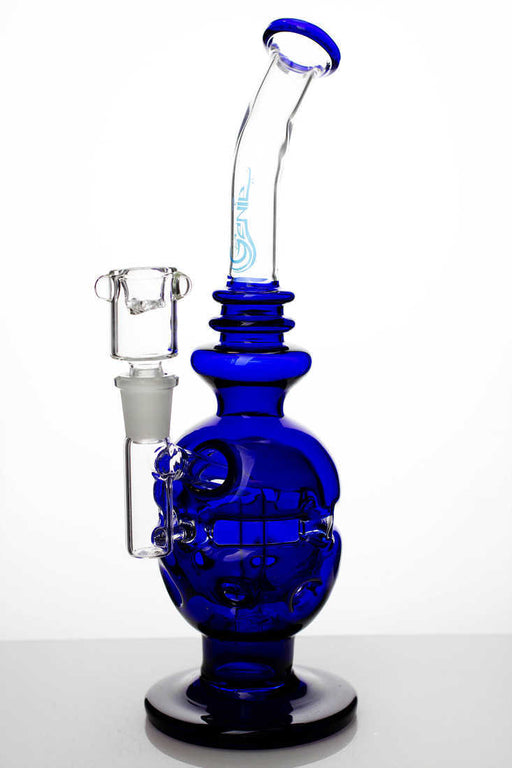 10" Recycled bubbler with shower head diffuser-Blue - One Wholesale