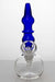 7" 2-in-1 Blue glass water bubbler- - One Wholesale