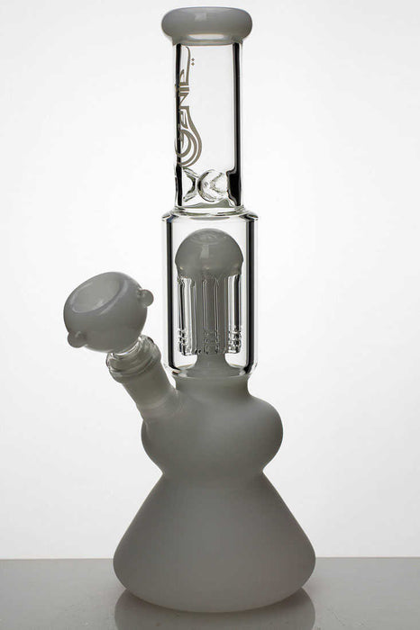 12" genie frosted glass 7-arm water bong-White - One Wholesale