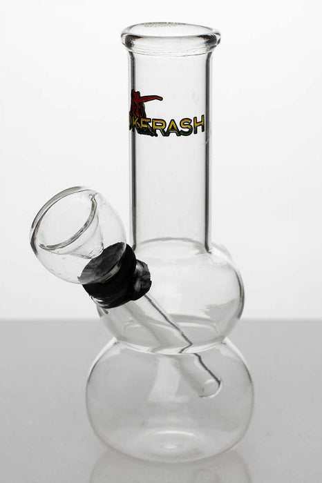 5" Clear glass water bong-5 inches - One Wholesale